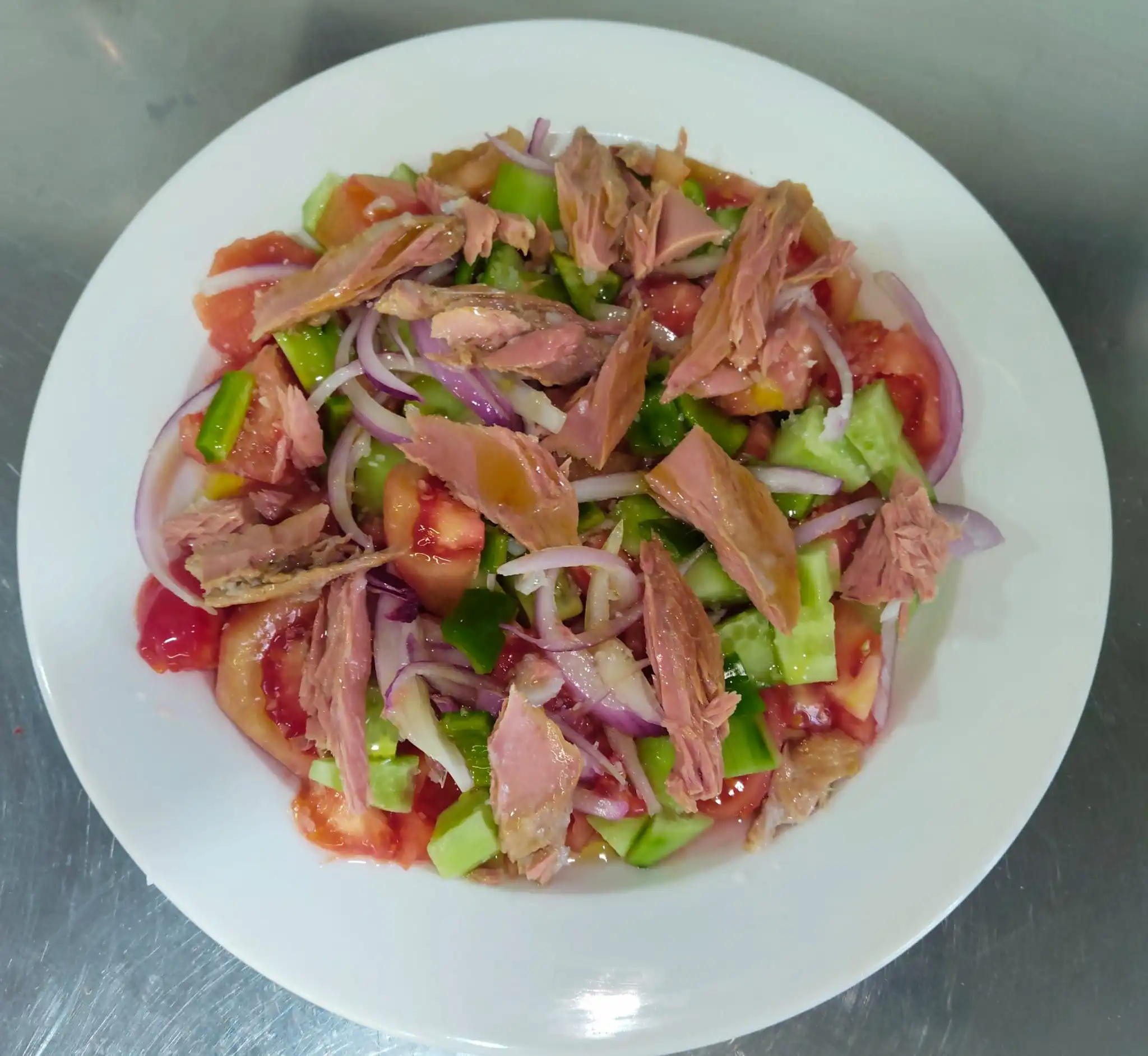 Picadillo de tomate y melvas